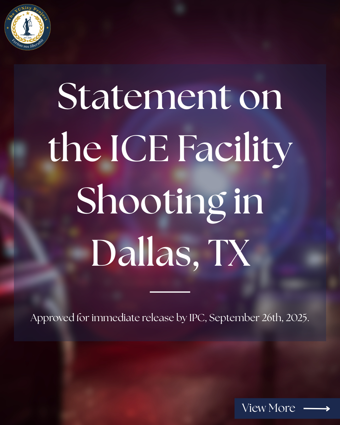 ICE Shooting Statement